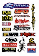 NAKLEJKI NA MOTOR MOTOCYKL DID FOX ARAI UFO BELRAY