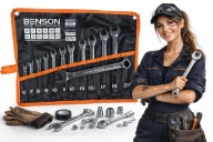 Zestaw kluczy płasko oczkowych 6-22mm 12el CRV mocne