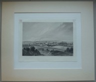 SULĘCIN, ZILENZIG; Ziemia Lubuska; STALORYT, 1844, Widok ogólny miasta