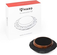 Ładowarka indukcyjna szybka bezprzewodowa stacja 15 W okrągła drewniana