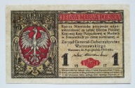 1 marka 1916 seria B 6980686 ( generał )