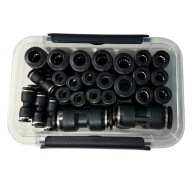 Złączka pneumatyczna prosta szybkozłączka wtykowa 4-12mm zestaw 30szt TIR