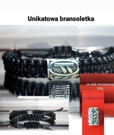 BRANSOLETKA RUNA FEHU STAL 316L DO WYBORU NA WYMIAR MĘSKA DAMSKA SZNUR