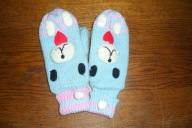 Rękawiczki z jednym palcem ocieplane polarem