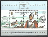 ISLE OF MAN - historyczne związki z Ameryką 1986 ** Mi B-8 (1020)