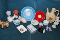 PORCELANA ,FAJANS MIX DZBANEK , TALERZYKI itp