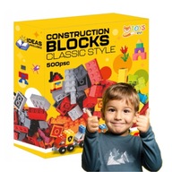 KLOCKI KONSTRUKCYJNE CLASSIC ZESTAW KREATYWNY EDUKACYJNY DLA DZIECI 500 szt