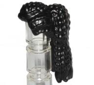 LEGO - Włosy długie plecione kucyk - Black - 83345
