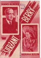 SIERŻANT BERRY -HANS ALBERS -film -program kinowy -lata 30-te