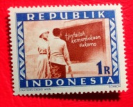 Indonezja 1949 Kochajcie Wolność - Sukarno czyste**