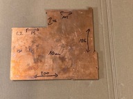 Miedź 10mm formatka miedziana kęs blacha płaskownik