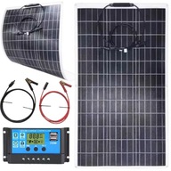 Elastyczny Panel Solarny Fotowoltaiczny 200W + Regulator napięcia 30A