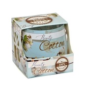 Świeca dekoracyjna parafinowa COTTON Adpal bawełna 20 h produkt polski