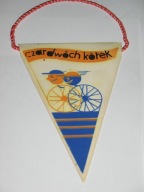 Czar Dwóch Kółek Dziennik Wieczorny WSS Społem Bydgoszcz 1974 proporczyk