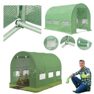 TUNEL FOLIOWY OGRODOWY MOCNY WZMOCNIONY SZKLARNIA NA WARZYWA FOLIA 2X3,5X2M