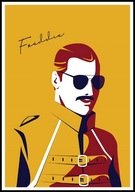A2 PLAKAT MUZYCZNY MUZYKA ROCK QUEEN FREDDIE MERCURY