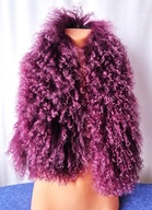 Passigatti etola,szal,duży kołnierz futro nat. lama