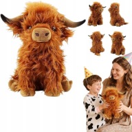 MASKOTKA PLUSZOWA DLA DZIECI KROWA SZKOCKA PLUSZAK HIGLAND CATTLES 25cm
