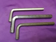 stare klucze imbusowe hex trzpieniowe 3szt STUBAI DURCROM DOWIDAT