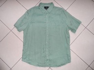 CANDA 100% LEN NOWA LNIANA ZIELONA KOSZULA r XL 44