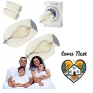 2x WOREK SIATKA TORBA do PRANIA BUTÓW CZYSZCZENIA OBUWIA z MIKROFIBRĄ BEŻ