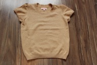 sweterek beżowy brązowy 116 122 C&A kamizelka