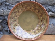 Stary Głęboki Talerz Kamionka na ścianę_ŁYSA GÓRA_VINTAGE PRL