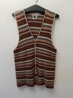 CREAM GLOBAL KAMIZELKA WEŁNIANA HIPPIE BOHO ETNO ROZ. S\M