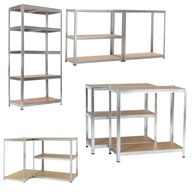 REGAŁ MAGAZYNOWY GARAŻOWY DOOC METALOWY 5 PÓŁEK DO 875KG 180X90X40 WARSZTAT