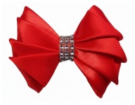 Kokarda Do Włosów Kokarda Satynowa Handmade Elegancka Ozdoba Premium PL