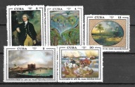 KUBA - obrazy z muzeum Narodowego w Hawanie -1972 ** Mi 1743-9 (913)