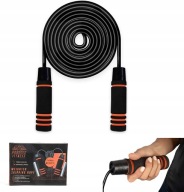 Skakanka Fitness Obciążeniowa 2x200g Regulowana Treningowa Boks 250 cm