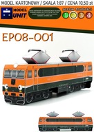 LOKOMOTWA ELEKTROWÓZ EP08-001 ŚWINKA MODEL KARTONOWY SKALA 1:87 ModelUNIT