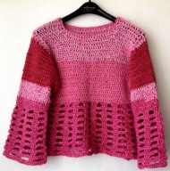 Sweter nowy częściowo ażurowy szydełkowy Rozmiar 38/42