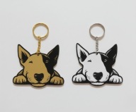 Porządny breloczek na co dzień zawieszka do kluczy bulterier 2szt