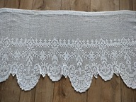 Firanka zazdrostka szydełkowe rękodzieło serwetka 49x92 misterne cacko