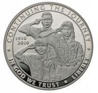 USA 1 dolar 2010 100 lat skautingu 26.73g SREBRA próby 900