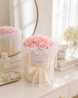 RÓŻE MYDLANE KWIATY FLOWER BOX BUKIET NA OKAZJE PUDEŁKO RÓŻA na Dzień Mamy