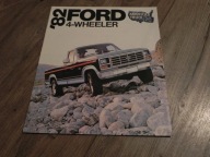 Ford 4-Wheeler 4x4 Pickup F-150 F-250 F-350 - 1982 - USA prospekt folder
