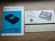 2 instrukcje magnetofon kasetowy szpulowy ZK-150 Warszawa Zakłady Kasprzaka