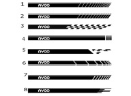 toyota aygo naklejki sportowe pasy