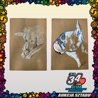 2 rysunki w motywie Psa - Aukcje 34. Finał WOŚP