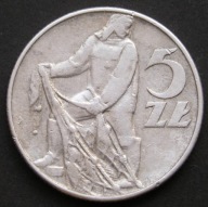 Polska 5 złotych 1974 - rybak