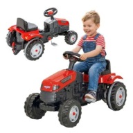 TRAKTOR NA PEDAŁY WOOPIE FARMER GOTRAC DLA DZIECI LEKKIE STEROWANIE