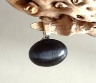 Oryginalny wisiorek - niebieski kwarc kocie oko