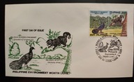 !! PTAKI - FILIPINY 1989 - KOPERTA FDC - STAN BDB !