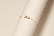 Elegancka złota bransoletka z Sercem - Delikatna - Złota