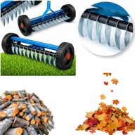 AERATOR WERTYKULATOR RĘCZNY NA KÓŁKACH OBROTOWY WAHADŁOWY DO TRAWNIKA KOLCE