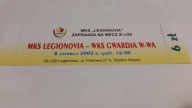 bilet LEGIONOVIA Legionowo - GWARDIA Warszawa 2002