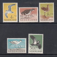 HOLANDIA **Mi 760-764 PTAKI seria z 1961